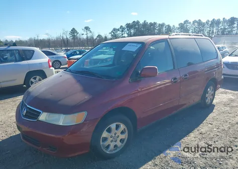 2004 Honda Odyssey Ex z USA, uszkodzony, nr VIN 5FNRL188X4B116201